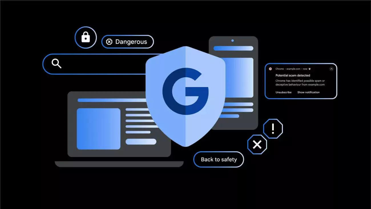 Google AI scam protection Chrome Search Gemini Nano