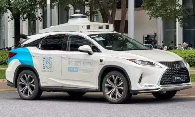 Pony.ai robotaxi fire incident no injuries stock drops