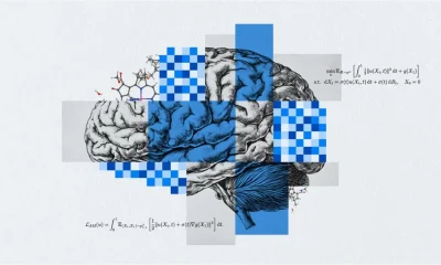 An inspiring image showing diverse scientists collaborating around a futuristic interface displaying molecular structures and AI data, symbolizing the Meta AI Science initiative.
